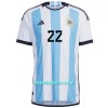 Nogometni Dres Argentina Lautaro Martinez 22 Domaći SP 2022