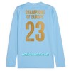 Nogometni Dres Manchester City Champions of Europe Domaći 23/24 Dugi rukav