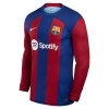 Nogometni Dres FC Barcelona Domaći 23/24 Dugi rukav