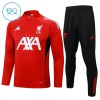 Dječji - Komplet trenirke za treniranje Liverpool Četvrt-Zip 24/25 Crvena