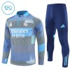 Dječji - Komplet trenirke za treniranje Real Madrid Četvrt-Zip 25/26 Plava
