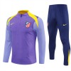 Komplet trenirke za treniranje Atlético Madrid Četvrt-Zip 25/26 Ljubičasta