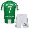 Dječji - Dres + Kratke Hlače Real Betis Antony 7 Domaći 25/26