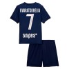 Dječji - Dres + Kratke Hlače Paris Saint-Germain Kvaratskhelia 7 Domaći 25/26