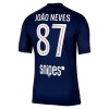 Nogometni Dres Paris Saint-Germain Joao Neves 87 Domaći 25/26