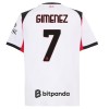 Nogometni Dres AC Milan Gimenez 7 Gostujući 25/26