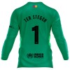 Nogometni Dres FC Barcelona Ter Stegen 1 Golmanski 25/26 Dugi rukav