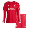 Dječji - Dres + Kratke Hlače Liverpool Domaći 25/26 Dugi rukav