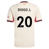 Nogometni Dres Liverpool Diogo J 20 Gostujući 25/26