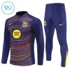 Dječji - Komplet trenirke za treniranje FC Barcelona Četvrt-Zip 25/26 Navy