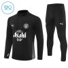 Dječji - Komplet trenirke za treniranje Manchester City Četvrt-Zip 25/26 Crna