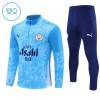 Dječji - Komplet trenirke za treniranje Manchester City Četvrt-Zip 25/26 Plava