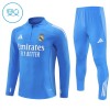 Dječji - Komplet trenirke za treniranje Real Madrid Četvrt-Zip 25/26 Plava