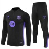 Komplet trenirke za treniranje FC Barcelona Četvrt-Zip 25/26 Crna