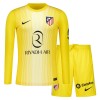 Dječji - Dres + Kratke Hlače Atlético Madrid Golmanski 25/26 Žuta Dugi rukav