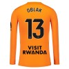 Nogometni Dres Atlético Madrid Oblak 13 Golmanski 25/26 Naranča Dugi rukav