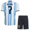 Dječji - Dres + Kratke Hlače Argentina De Paul 7 Domaći SP 2026 Dječji - Dres + Kratke Hlače Argentina De Paul 7 Domaći SP 2026