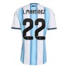 Dječji - Dres + Kratke Hlače Argentina Lautaro Martinez 22 Domaći SP 2026