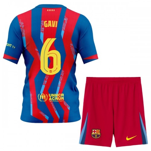 Dječji - Dres + Kratke Hlače FC Barcelona Gavi 6 Četvrta 25/26 Dječji - Dres + Kratke Hlače FC Barcelona Gavi 6 Četvrta 25/26