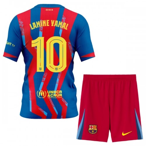 Dječji - Dres + Kratke Hlače FC Barcelona Lamine Yamal 10 Četvrta 25/26 Dječji - Dres + Kratke Hlače FC Barcelona Lamine Yamal 10 Četvrta 25/26