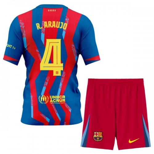 Dječji - Dres + Kratke Hlače FC Barcelona R. Araujo 4 Četvrta 25/26 Dječji - Dres + Kratke Hlače FC Barcelona R. Araujo 4 Četvrta 25/26