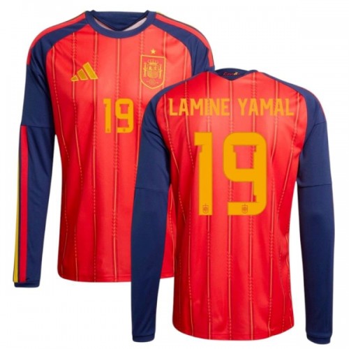 Nogometni Dres Španjolska Lamine Yamal 19 Domaći SP 2026 Dugi rukav Nogometni Dres Španjolska Lamine Yamal 19 Domaći SP 2026 Dugi rukav