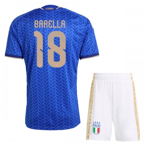 Dječji - Dres + Kratke Hlače Italija Barella 18 Domaći SP 2026 Dječji - Dres + Kratke Hlače Italija Barella 18 Domaći SP 2026