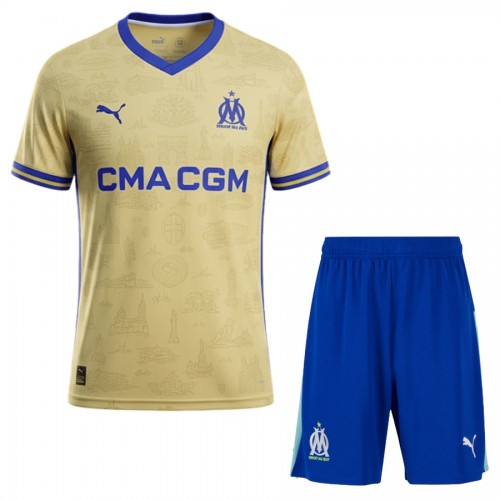 Dječji - Dres + Kratke Hlače Olympique de Marseille Četvrta 25/26 Dječji - Dres + Kratke Hlače Olympique de Marseille Četvrta 25/26