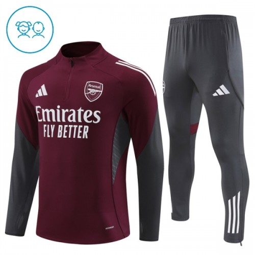 Dječji - Komplet trenirke za treniranje Arsenal Četvrt-Zip 25/26 Crvena Dječji - Komplet trenirke za treniranje Arsenal Četvrt-Zip 25/26 Crvena