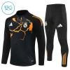 Dječji - Komplet trenirke za treniranje Real Madrid Četvrt-Zip 25/26 Crna