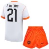 Dječji - Dres + Kratke Hlače Nizozemska Frenkie de Jong 21 Gostujući SP 2026