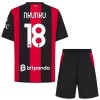 Dječji - Dres + Kratke Hlače AC Milan Nkunku 18 Domaći 26/27
