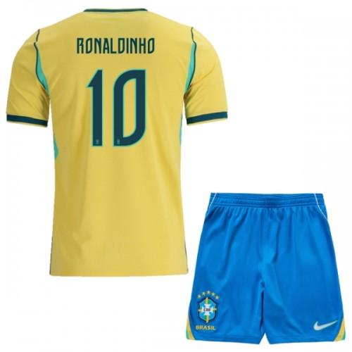 Dječji - Dres + Kratke Hlače Brazil Ronaldinho 10 Domaći SP 2026 Dječji - Dres + Kratke Hlače Brazil Ronaldinho 10 Domaći SP 2026