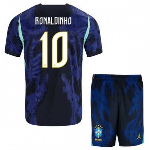 Dječji - Dres + Kratke Hlače Brazil Ronaldinho 10 Gostujući SP 2026 Dječji - Dres + Kratke Hlače Brazil Ronaldinho 10 Gostujući SP 2026