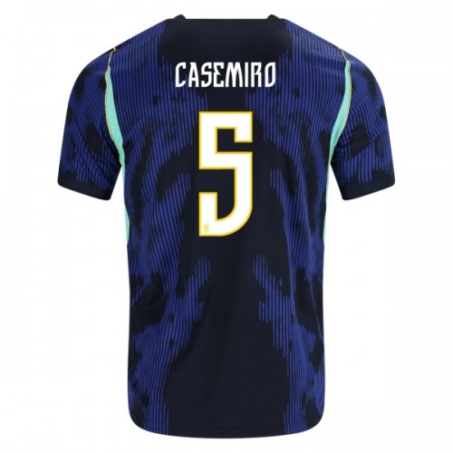 Nogometni Dres Brazil Casemiro 5 Gostujući SP 2026 Nogometni Dres Brazil Casemiro 5 Gostujući SP 2026
