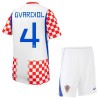 Dječji - Dres + Kratke Hlače Hrvatska Gvardiol 4 Domaći SP 2026 Dječji - Dres + Kratke Hlače Hrvatska Gvardiol 4 Domaći SP 2026