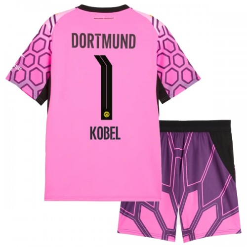 Dječji - Dres + Kratke Hlače Borussia Dortmund Kobel 1 Gostujući Golmanski 26/27 Ružičasta Dječji - Dres + Kratke Hlače Borussia Dortmund Kobel 1 Gostujući Golmanski 26/27 Ružičasta