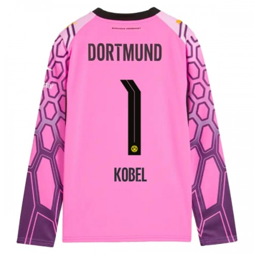 Nogometni Dres Borussia Dortmund Kobel 1 Gostujući Golmanski 26/27 Ružičasta Dugi rukav Nogometni Dres Borussia Dortmund Kobel 1 Gostujući Golmanski 26/27 Ružičasta Dugi rukav