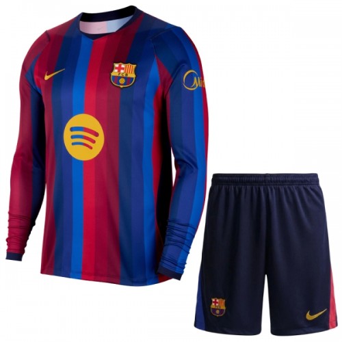 Dječji - Dres + Kratke Hlače FC Barcelona Domaći 26/27 Dugi rukav Dječji - Dres + Kratke Hlače FC Barcelona Domaći 26/27 Dugi rukav