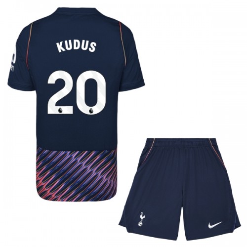 Dječji - Dres + Kratke Hlače Tottenham Hotspur Kudus 20 Gostujući 26/27 Dječji - Dres + Kratke Hlače Tottenham Hotspur Kudus 20 Gostujući 26/27