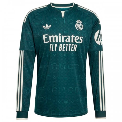 Nogometni Dres Real Madrid Gostujući 26/27 Dugi rukav Nogometni Dres Real Madrid Gostujući 26/27 Dugi rukav