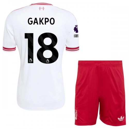 Dječji - Dres + Kratke Hlače Liverpool Gakpo 18 Gostujući 26/27 Dječji - Dres + Kratke Hlače Liverpool Gakpo 18 Gostujući 26/27