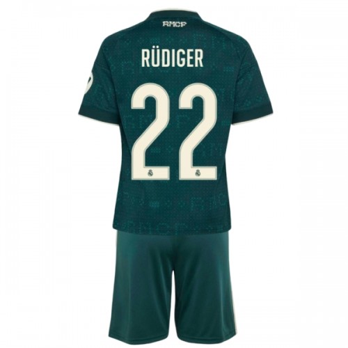 Dječji - Dres + Kratke Hlače Real Madrid Rudiger 22 Gostujući 26/27 Dječji - Dres + Kratke Hlače Real Madrid Rudiger 22 Gostujući 26/27