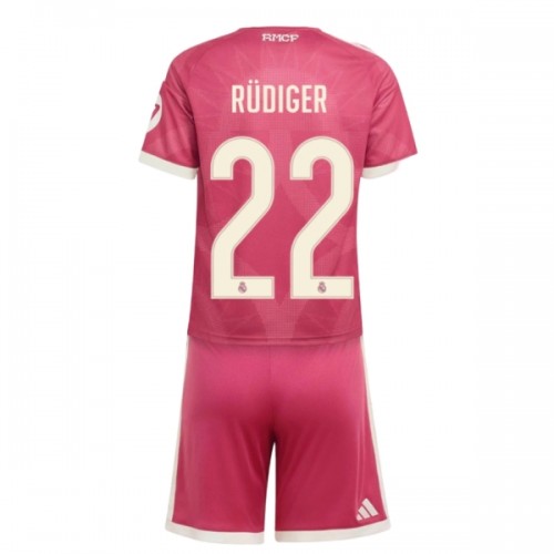 Dječji - Dres + Kratke Hlače Real Madrid Rudiger 22 Treći 26/27 Dječji - Dres + Kratke Hlače Real Madrid Rudiger 22 Treći 26/27