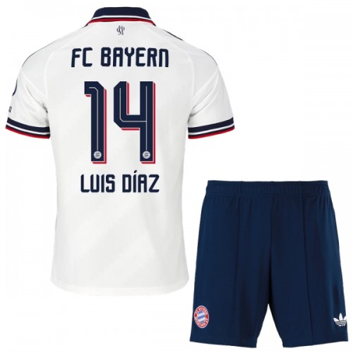 Dječji - Dres + Kratke Hlače FC Bayern München Luis Diaz 14 Gostujući 26/27 Dječji - Dres + Kratke Hlače FC Bayern München Luis Diaz 14 Gostujući 26/27