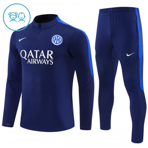 Dječji - Komplet trenirke za treniranje Inter Milan Četvrt-Zip 26/27 Plava Dječji - Komplet trenirke za treniranje Inter Milan Četvrt-Zip 26/27 Plava