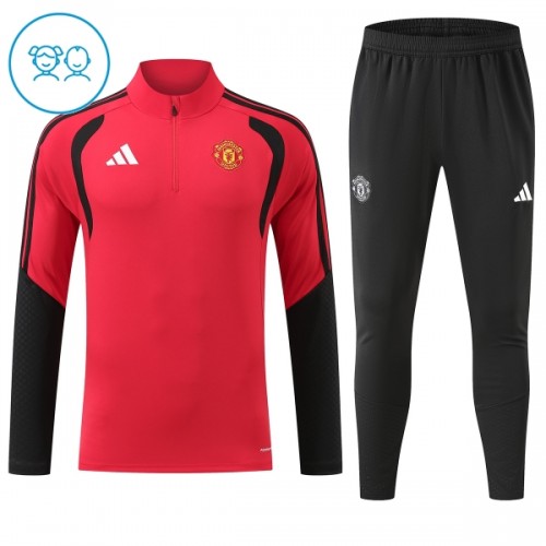 Dječji - Komplet trenirke za treniranje Manchester United Četvrt-Zip 26/27 Crvena Dječji - Komplet trenirke za treniranje Manchester United Četvrt-Zip 26/27 Crvena