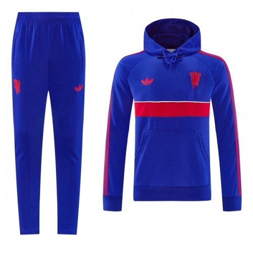 Komplet trenirke za treniranje Manchester United Hoodie 26/27 Plava Komplet trenirke za treniranje Manchester United Hoodie 26/27 Plava