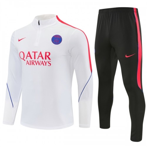 Komplet trenirke za treniranje Paris Saint-Germain Četvrt-Zip 26/27 Bijela Komplet trenirke za treniranje Paris Saint-Germain Četvrt-Zip 26/27 Bijela