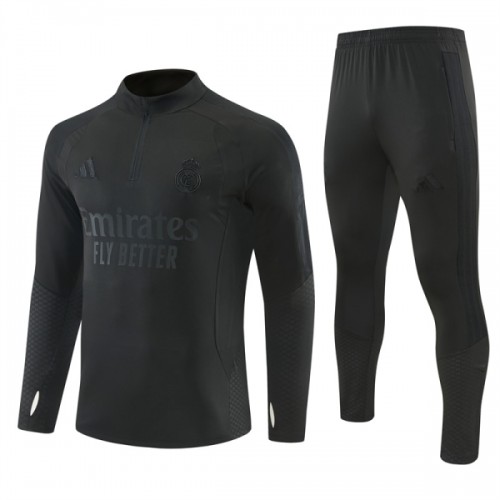 Komplet trenirke za treniranje Real Madrid Četvrt-Zip 26/27 Crna Komplet trenirke za treniranje Real Madrid Četvrt-Zip 26/27 Crna
